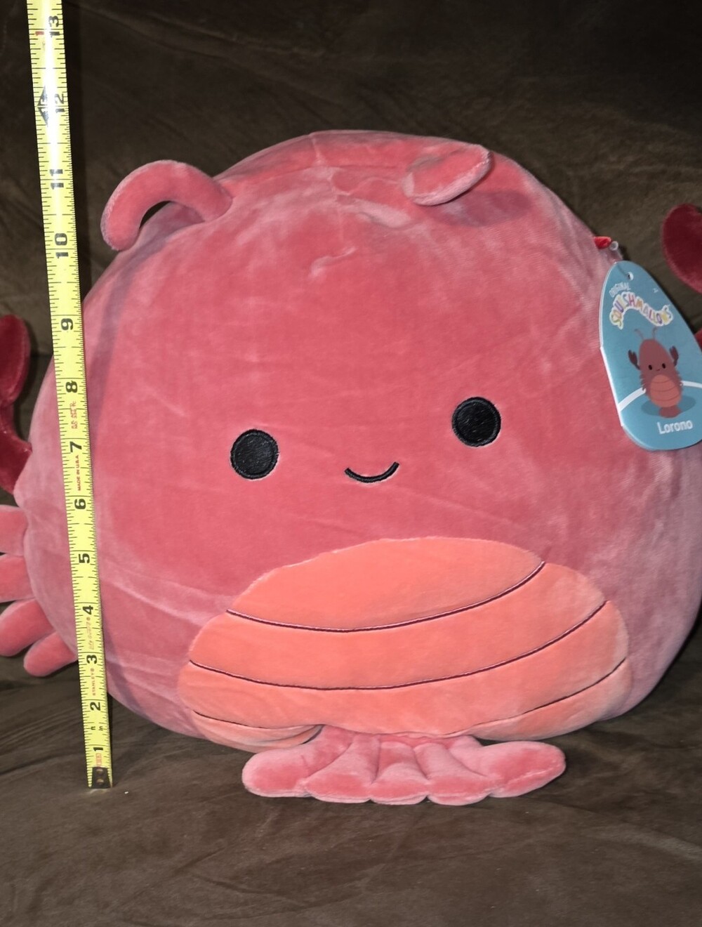 Squishmallows Lorena Lobster Plush in Coral Pink